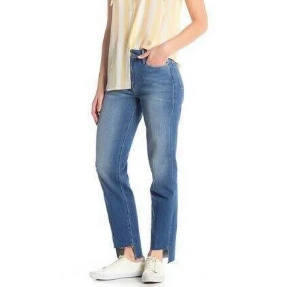Frame Denim Le Nouveau Straight Pinerock High Rise Step Hem Jeans Women Sz 32